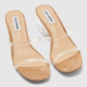 Double strap nude sandal